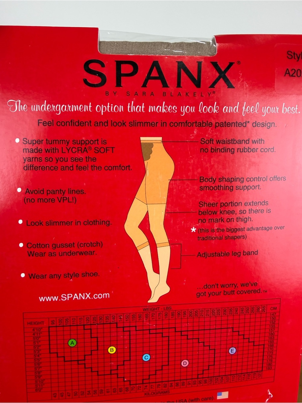 SPANX Footless Super Control Shaping Pantyhose Nude 1 Size C NIP - Picture 5 of 5